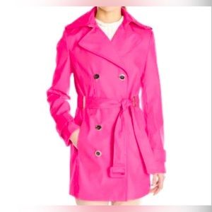Calvin Klein Pink Trench Coat Size XS